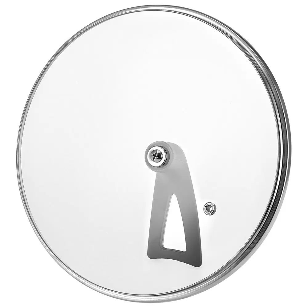 Крышка стеклянная Hitt Basic 28 см с металличсекий ободком