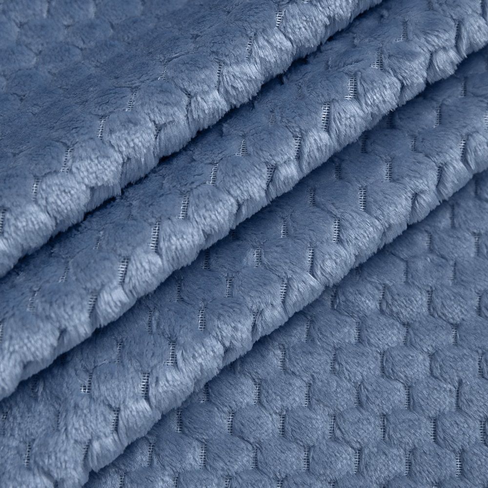 Плед фланель жаккард TF FNJ LTBL1 033/1520 r-ромбики NC 150x200 см синий