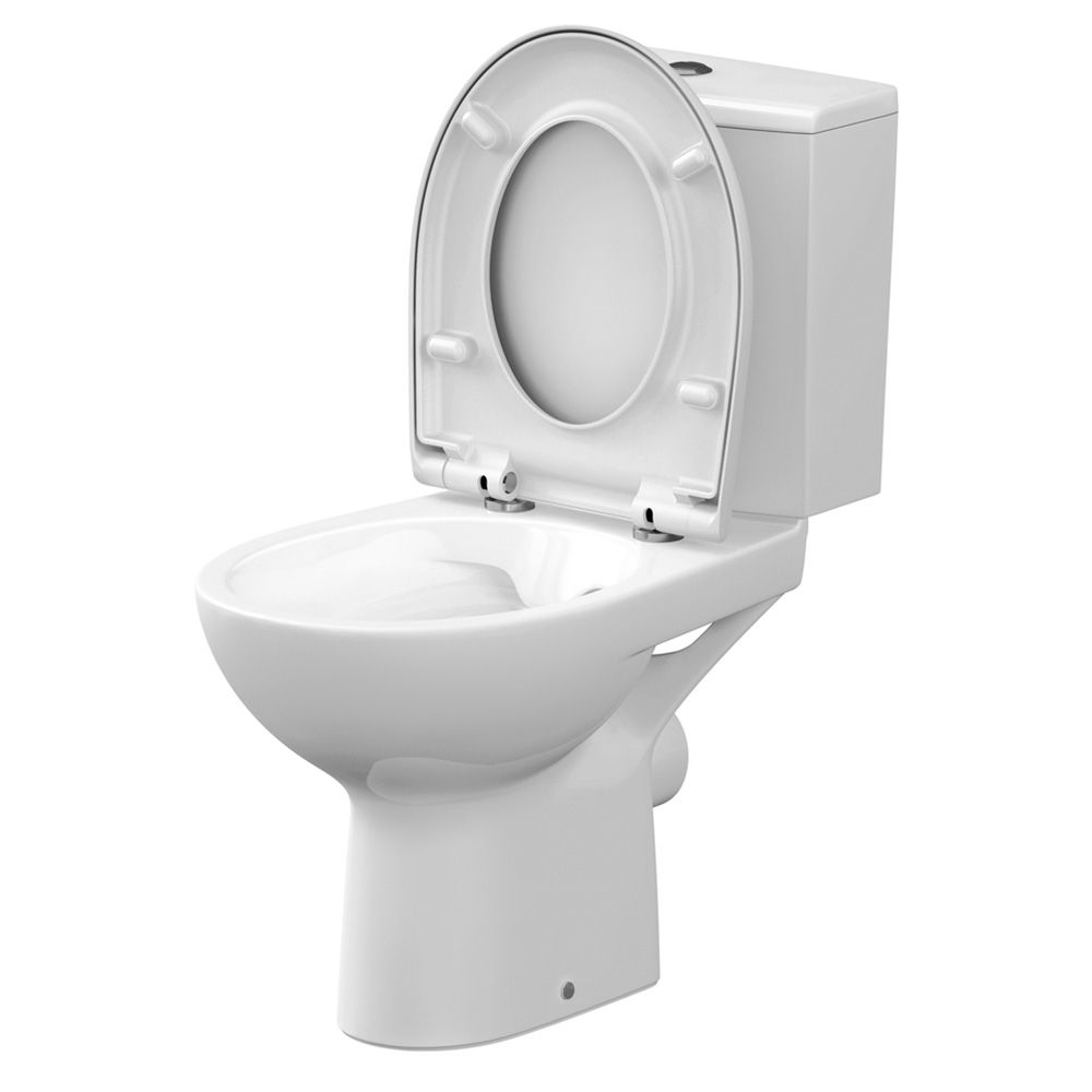Унитаз-компакт Cersanit Nature New Clean On 011 2-ур горизонтальный выпуск сиденье дюропласт микролифт