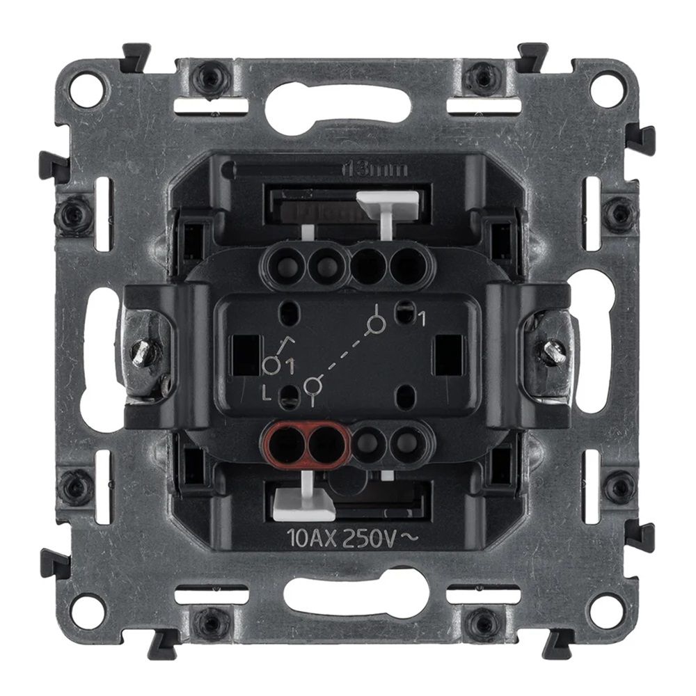 Механизм выключателя 1-клавишный Legrand СП Valena Allure 10А IP20 250В белый с лицевой панелью