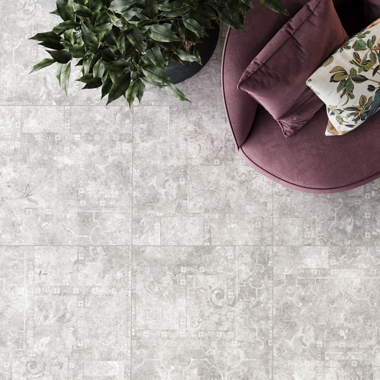 Керамогранит Alma Ceramica Beton PRO GFU6060BTP17R 600х600 мм 9 мм 1,8 м2