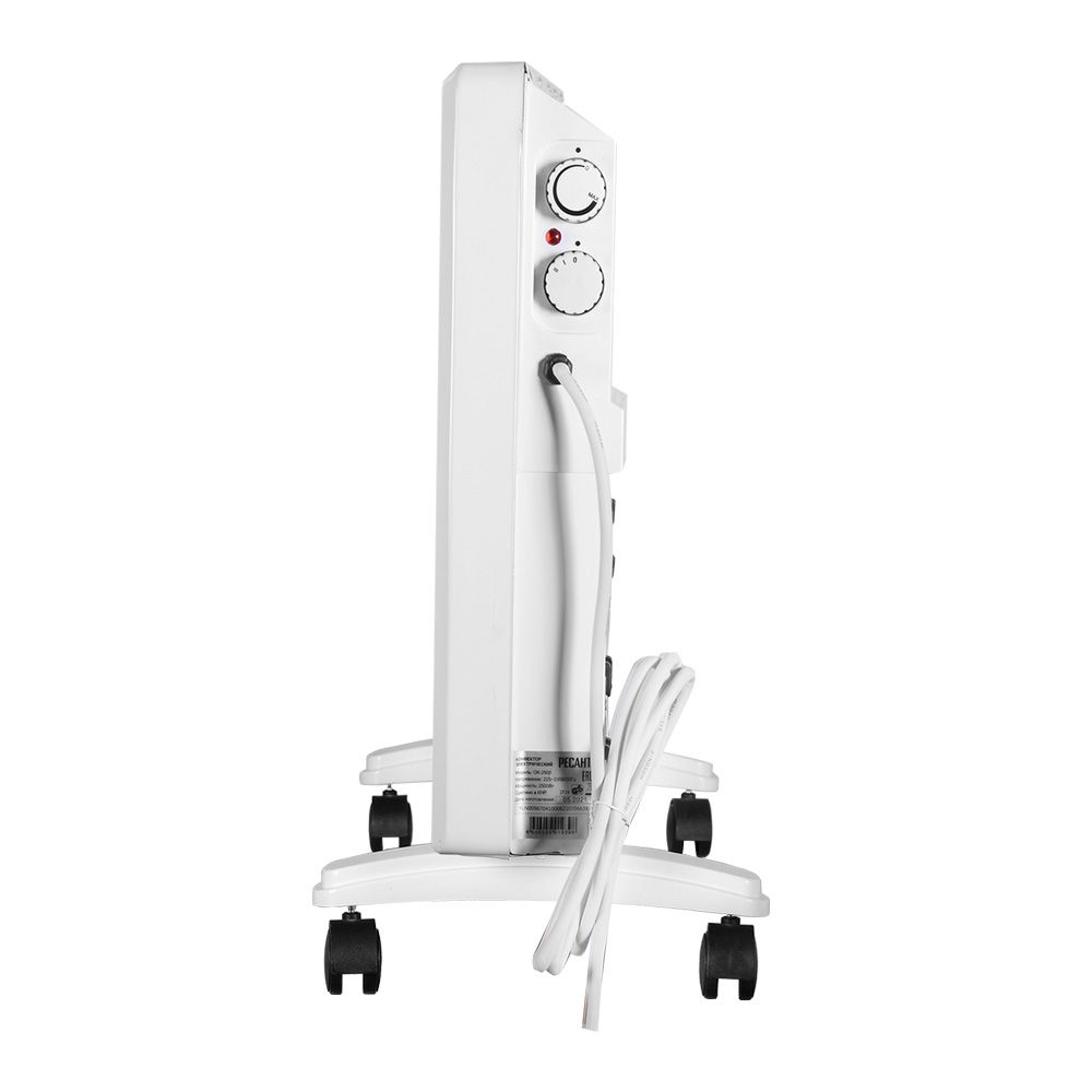 Конвектор ОК-2500 Ресанта, 2,5кВт(1,25/2,5кВт) IPX4, мех.термостат, ножки, напол./настен. Sобогр-25кв.м