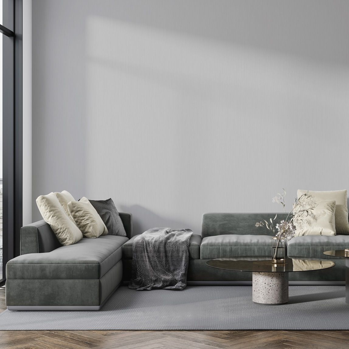 Обои WallSecret Singapur 9082-13 серые однотонные 1,06х10,05 м