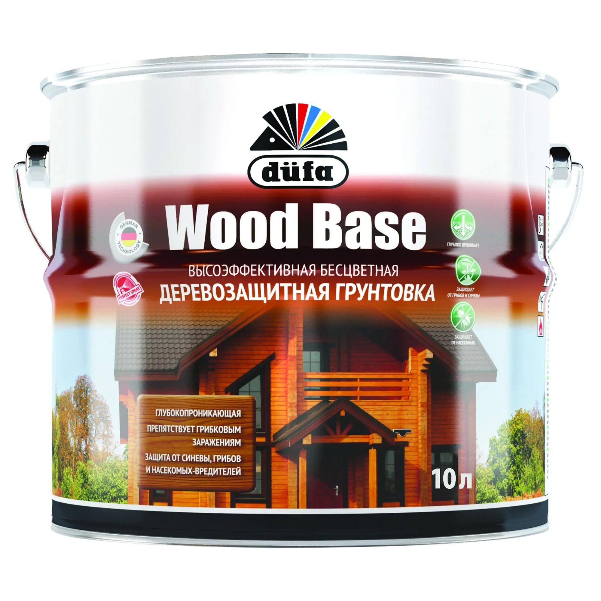 Грунт WOOD BASE Dufa бесцветный  10л