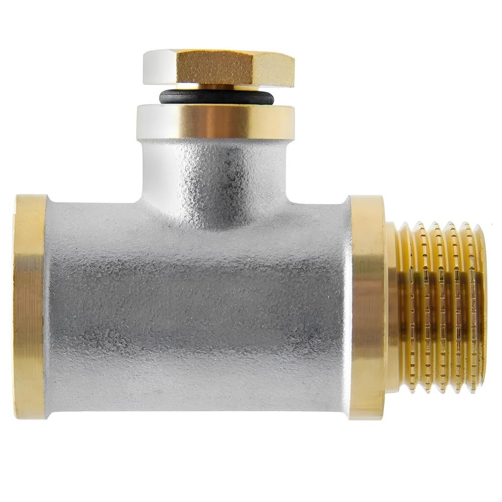 Тройник под манометр 1/2"х1/4"х1/2" ВР/ВР/НР