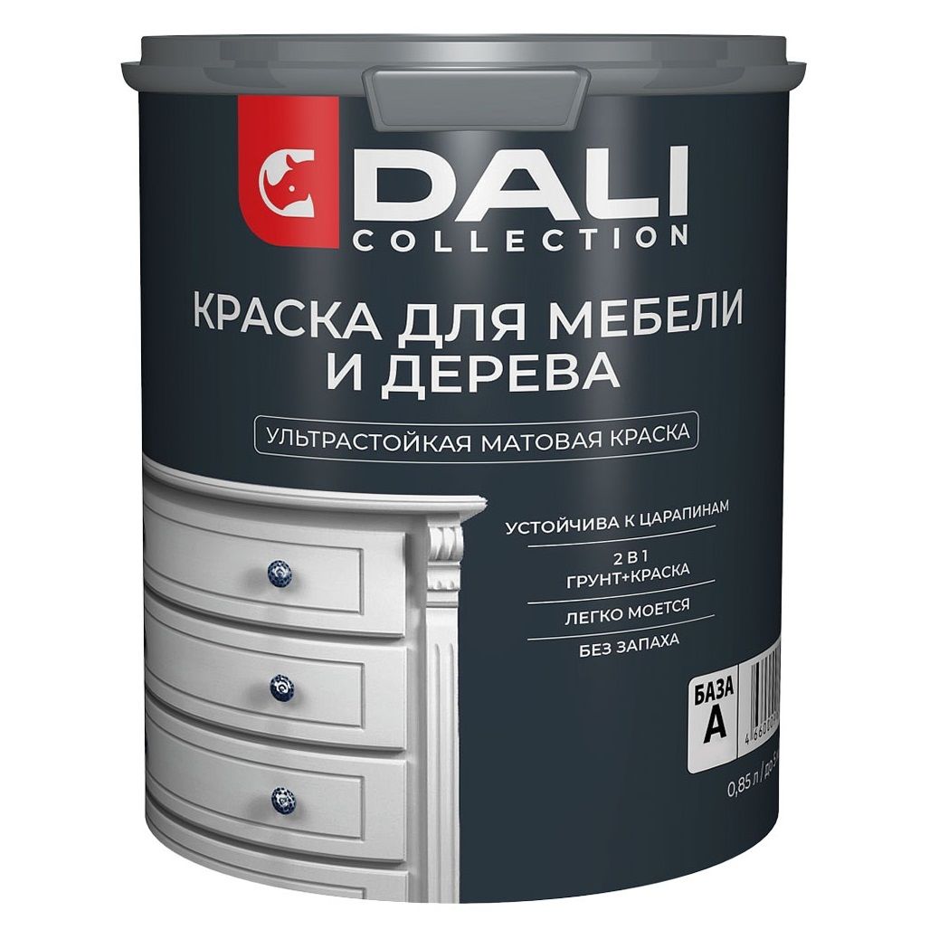 Краска для мебели Dali Collection База А белая 0,85 л