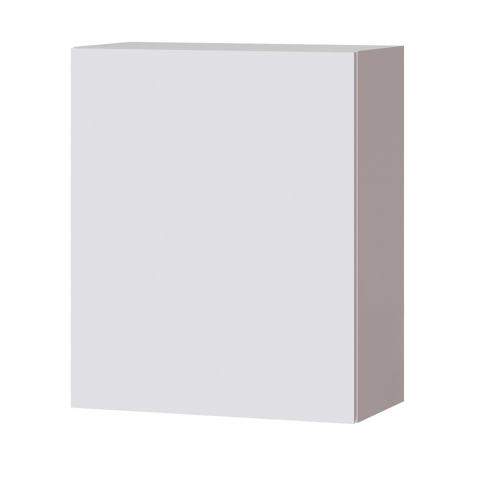 Шкаф глухой 600х720х318 мм Плейона П6В Белый/Белый, ЛДСП