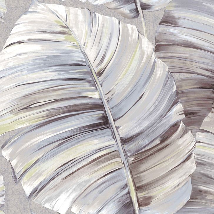 Обои Erismann Bali 60841-05 розовые листья пальмы 1,06х10,05 м