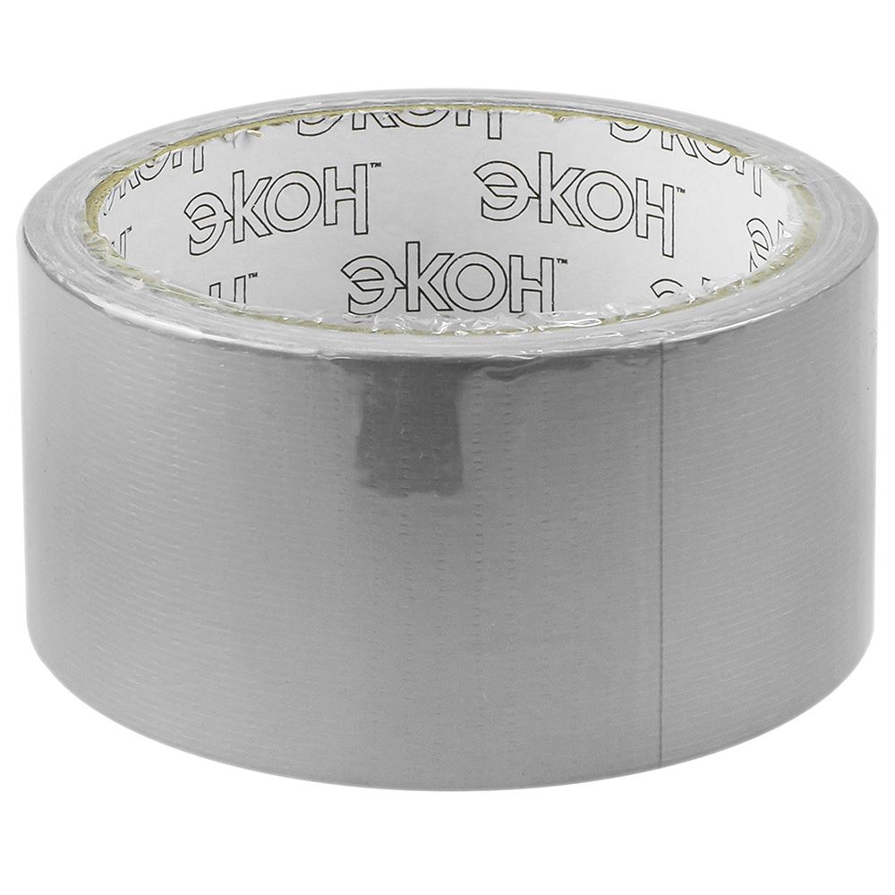 Хозлента клеящая серебристая ЭКОН 48мм 10м