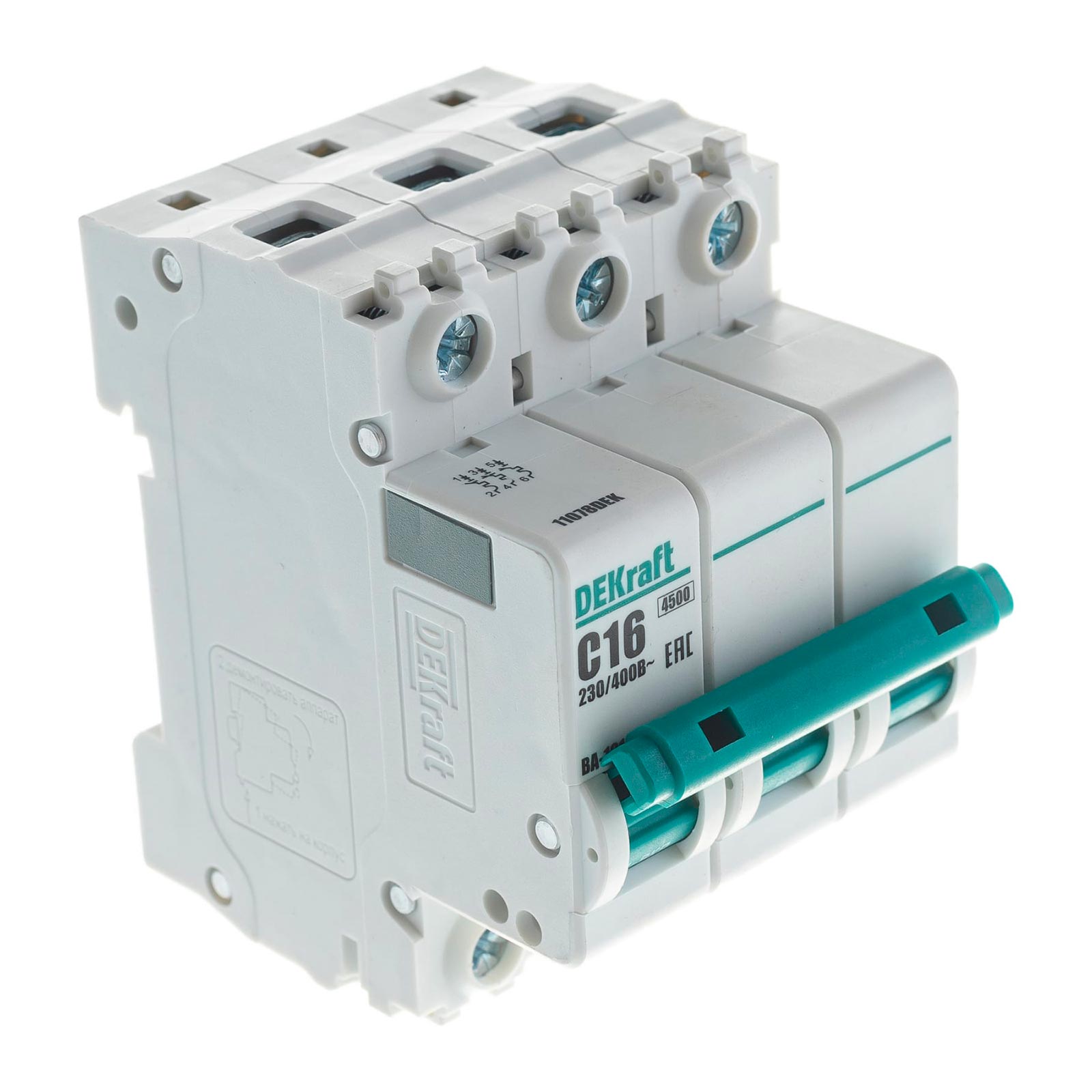 Выключатель автоматический модульный 3п C 16А 4,5кА ВА-101 SchE 11078DEK