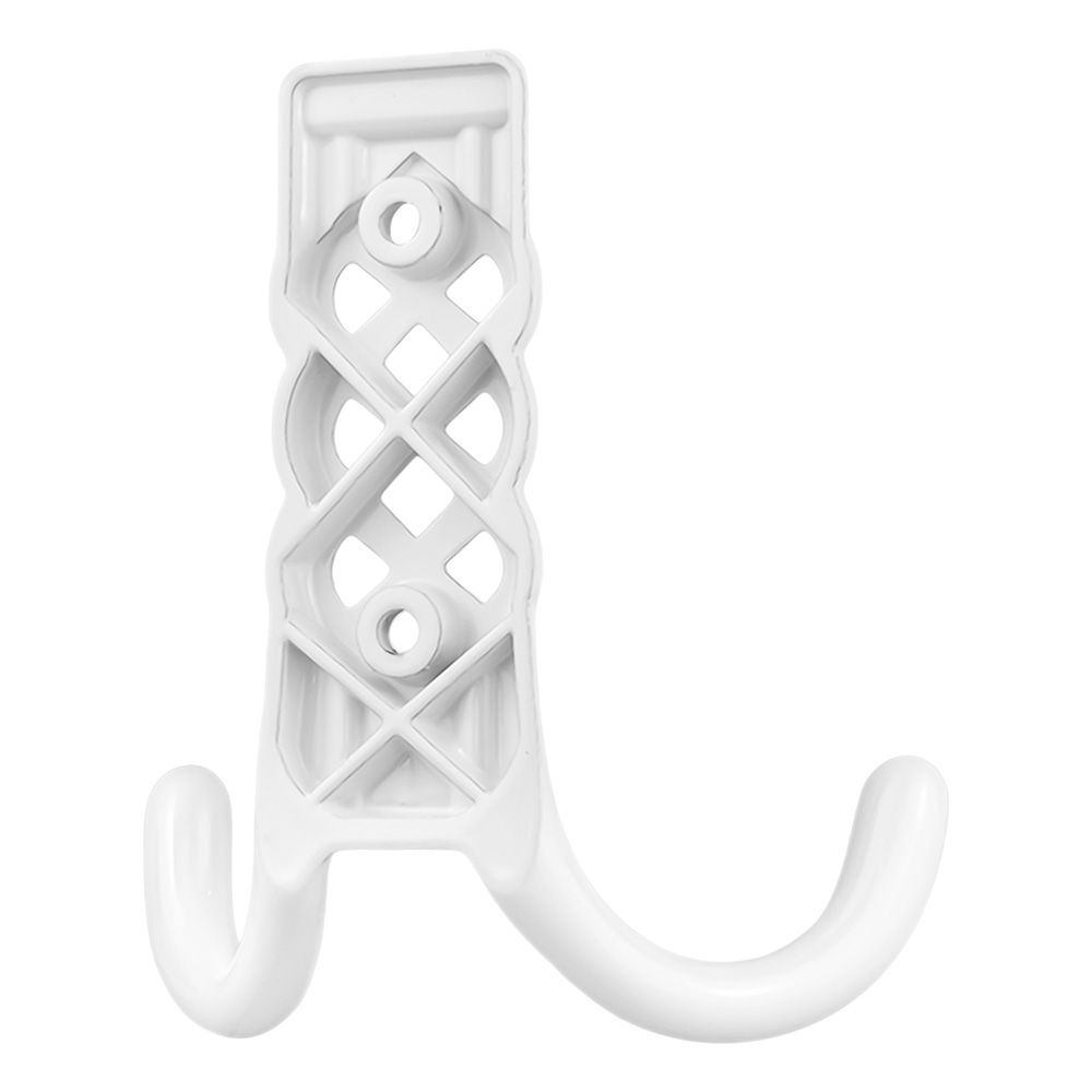 Крючок мебельный двойной №30 белый