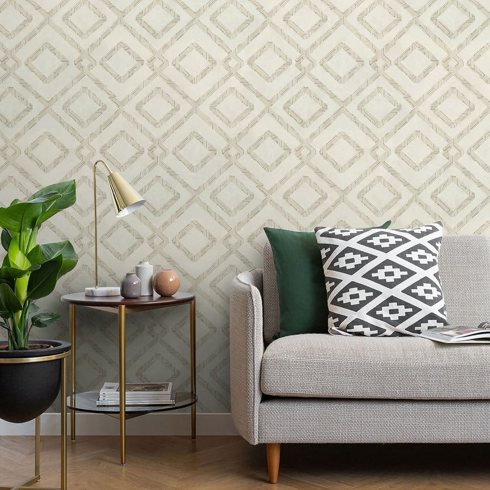 Обои 7237-01 EuroDecor 1,06х10 м Frame бежевый