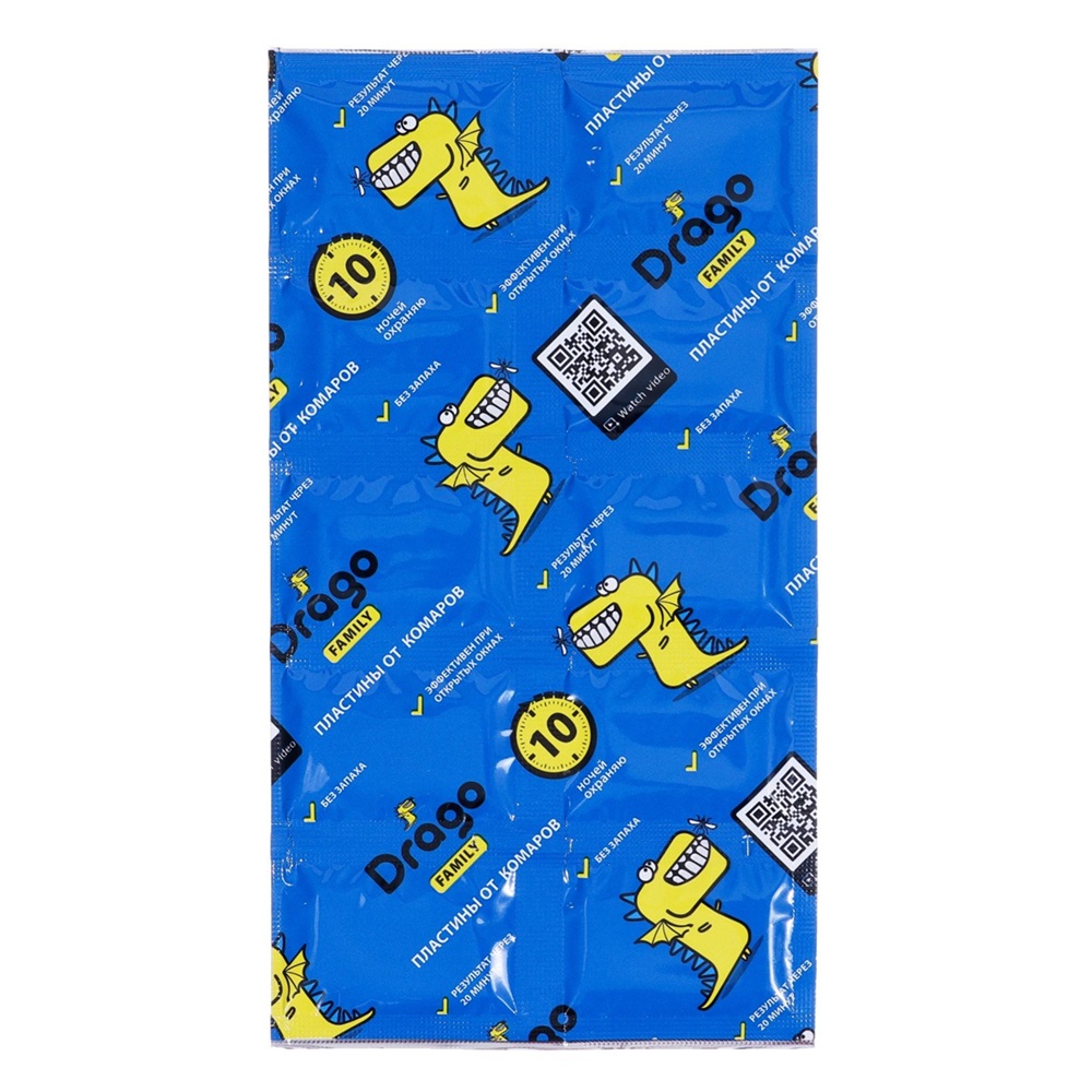 Пластины от комаров Drago 10 шт