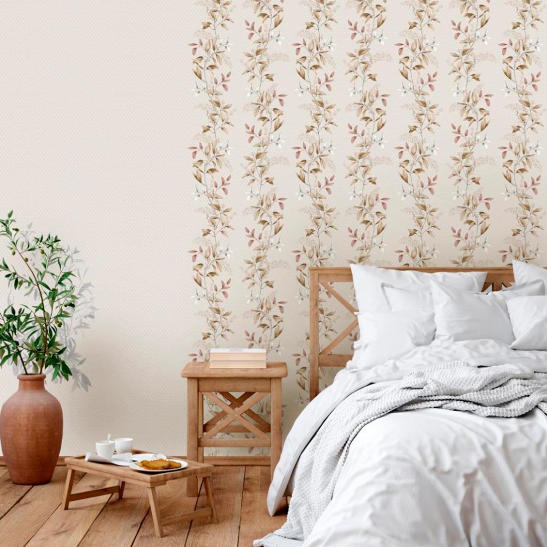 Обои Саратовские С6 Светлана 02 Д831 10,05x0,53 м (12) берез ветка беж