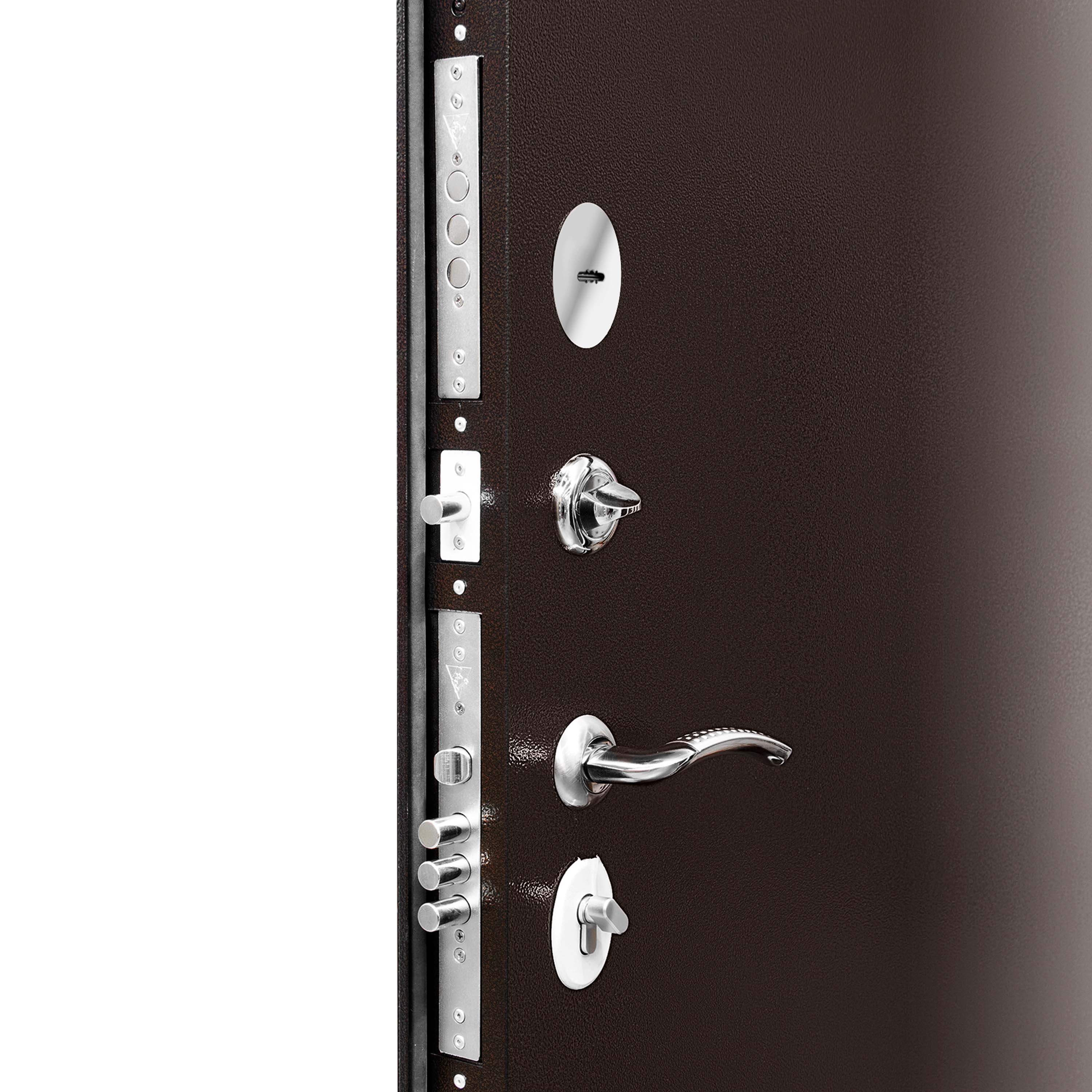 Дверь металл Титан антик медь металл-металл 860х2050 мм L