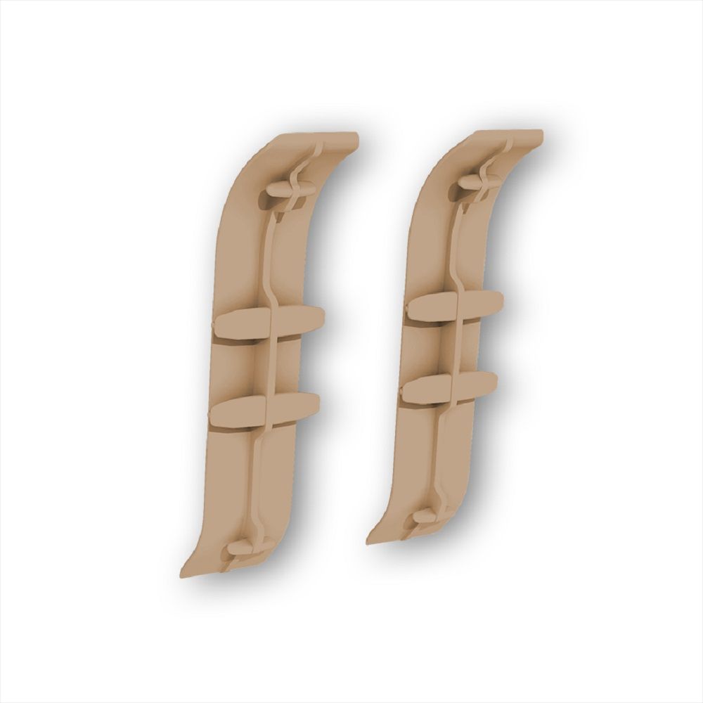 Соединитель для плинтуса Идеал Классик 55 мм 291 Орех 2 шт