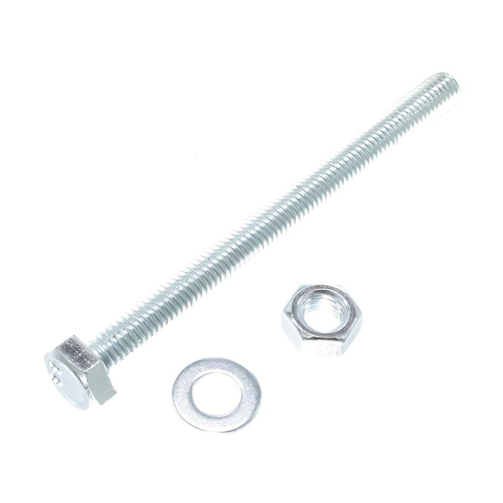 Болт DIN 933 М8х90 мм с шайбой и гайкой 1 шт