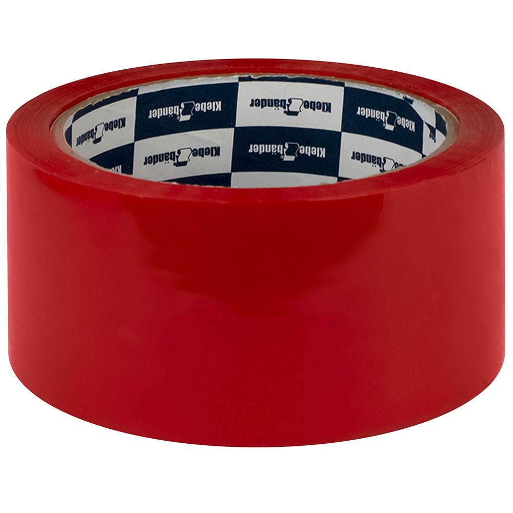 Клейкая лента 50мм*57м, красная, 40мк ,Klebebander арт. 228/36/6
