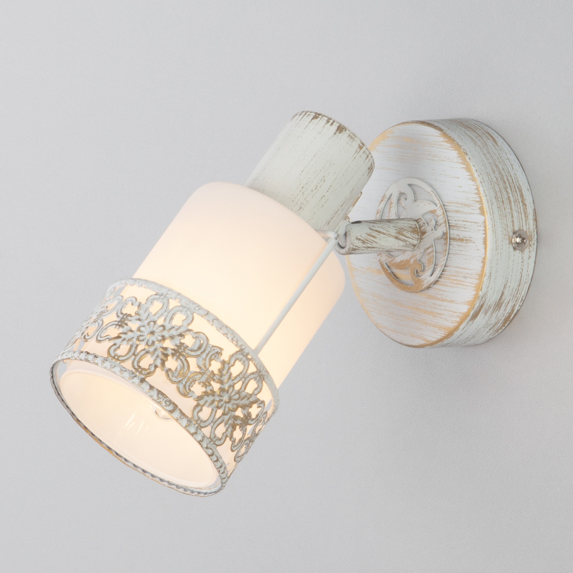 Светильник СПОТЫ - 20025/1 белый с золотом