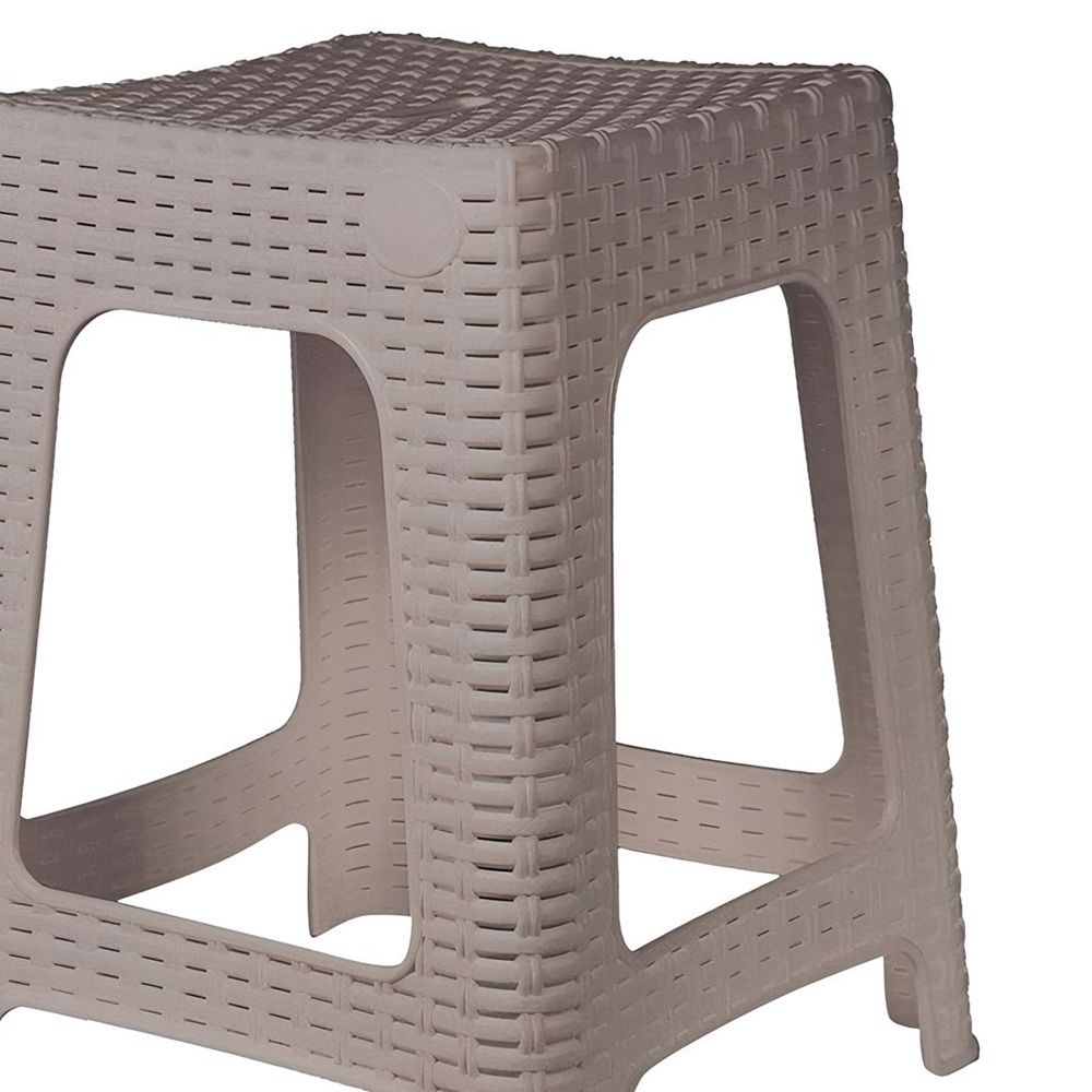 Табурет квадратный Rattan французский платан