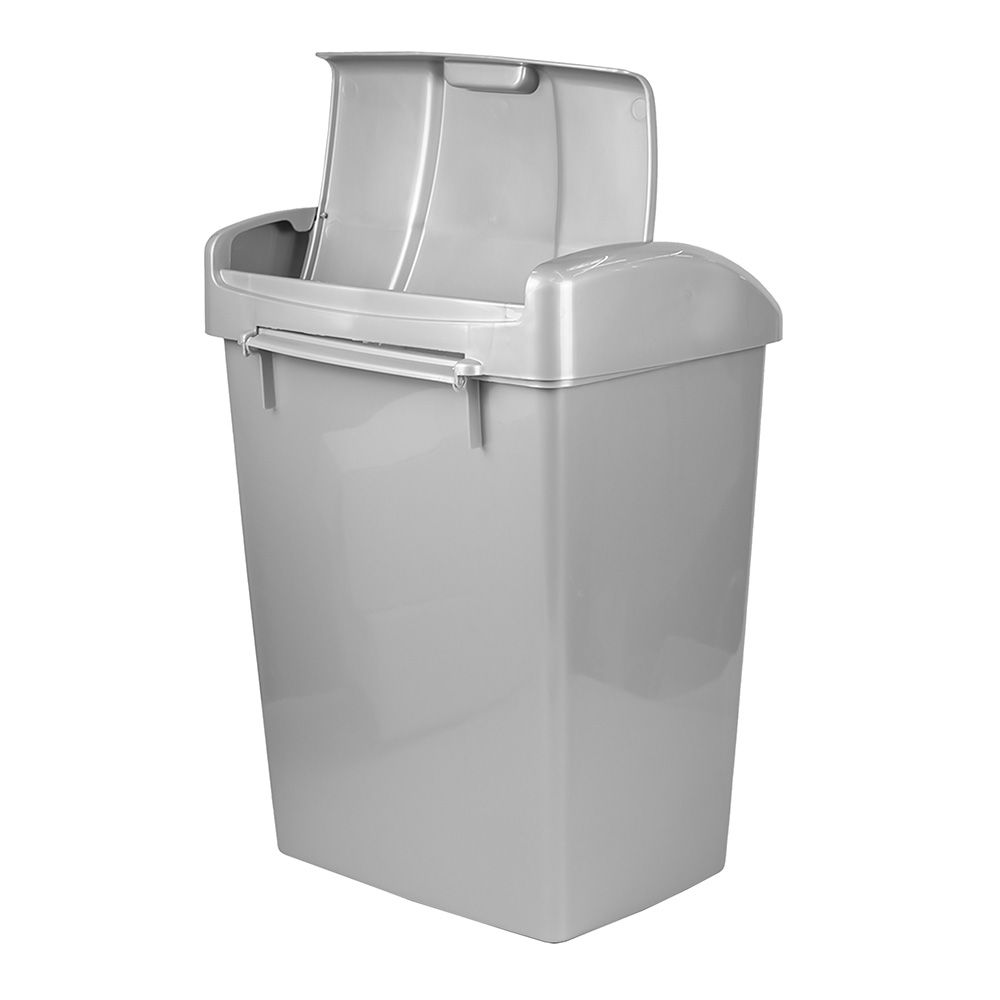 Контейнер для мусора Форте 9л серебристый С340СРБ