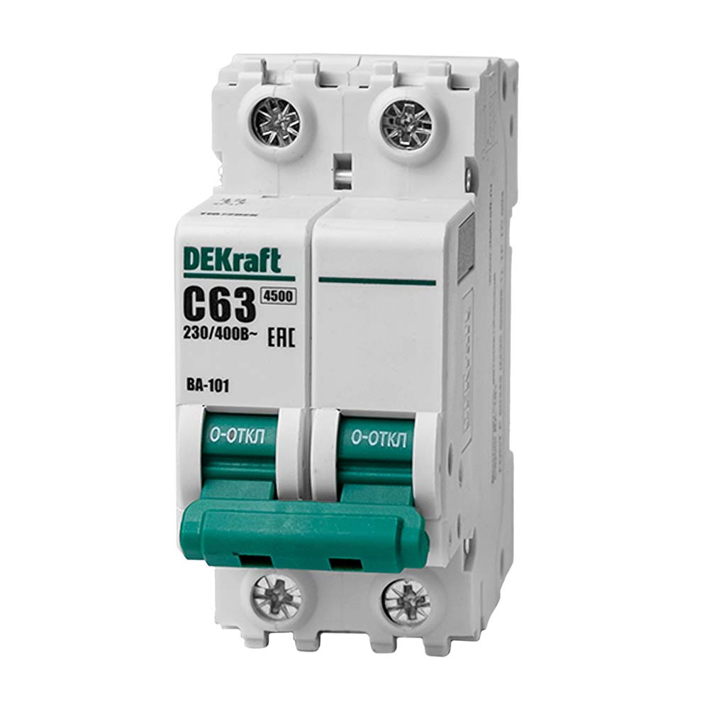 Выключатель автоматический модульный 2п С 63А 4,5кА ВА-101 SchE 11072DEK