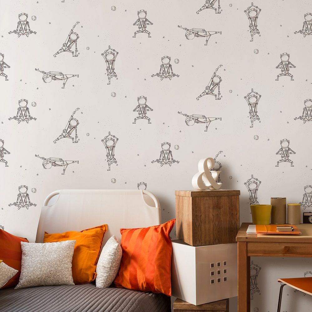 Обои 285746 Victoria Stenova 1,06х10 м Spacemane кофе