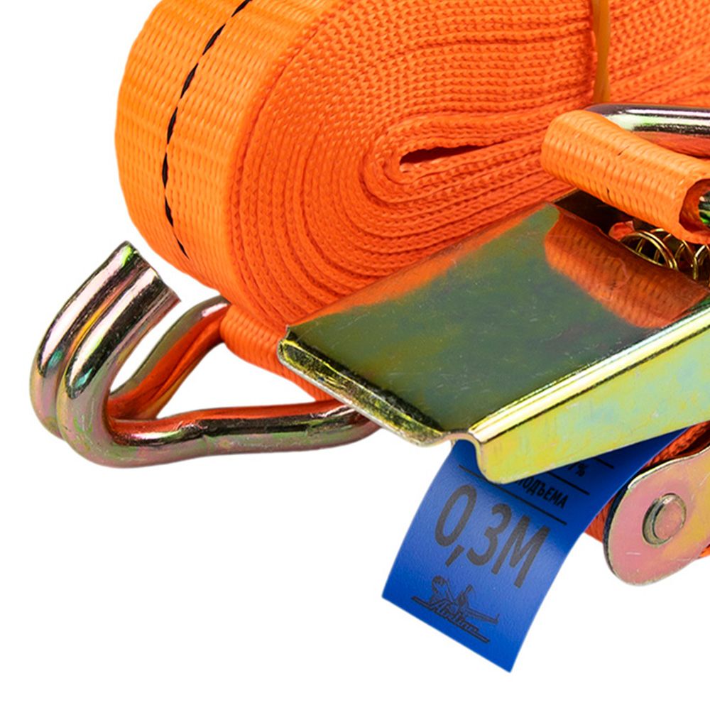 Ремень крепления груза с храповиком 6 м, 600 кг AS-T-03