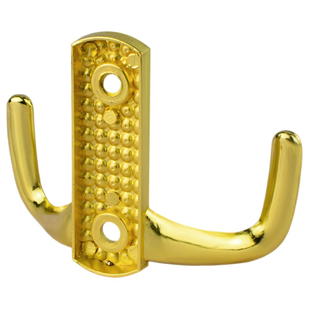 Крючок мебельный двойной Стандарт 011 B GP золото
