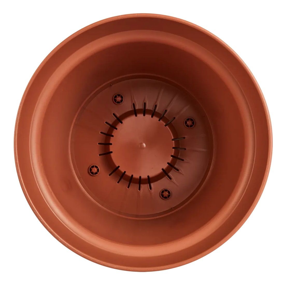 Горшок цветочный Mint терракотовый 31 см 10,7 л с поддоном