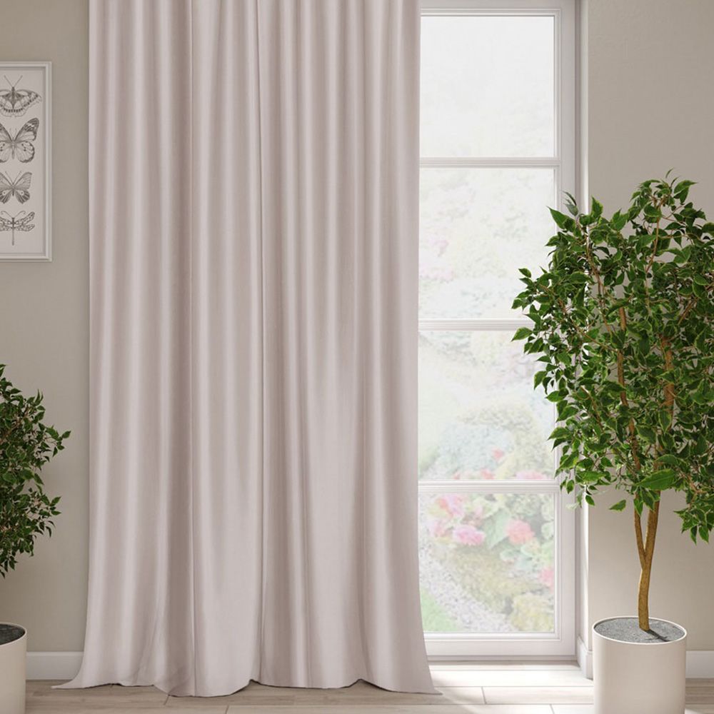 Штора портьерная лен димаут тисненый 149160 200х270 см мокко