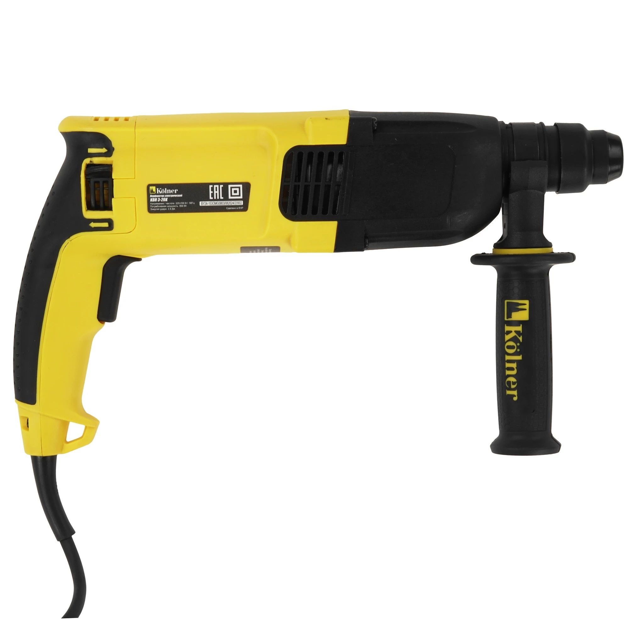 Перфоратор Kolner KBH 3-26K 800Вт 2,5 Дж