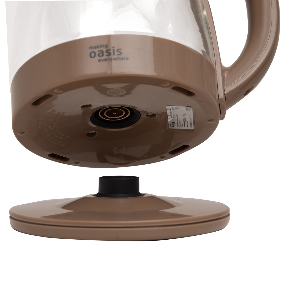 Чайник электрический Oasis K-8GI 2000 Вт 1,8 л бежевый