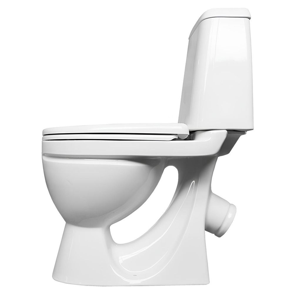 Унитаз-компакт Sanita Идеал эконом 1-ур косой выпуск сиденье полипропилен без микролифта