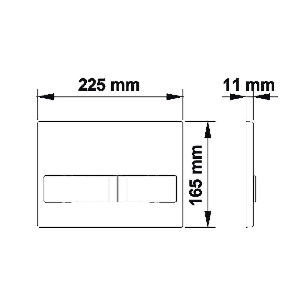 Клавиша смыва Koller Pool Dune 1200 SL Neon пластик белый