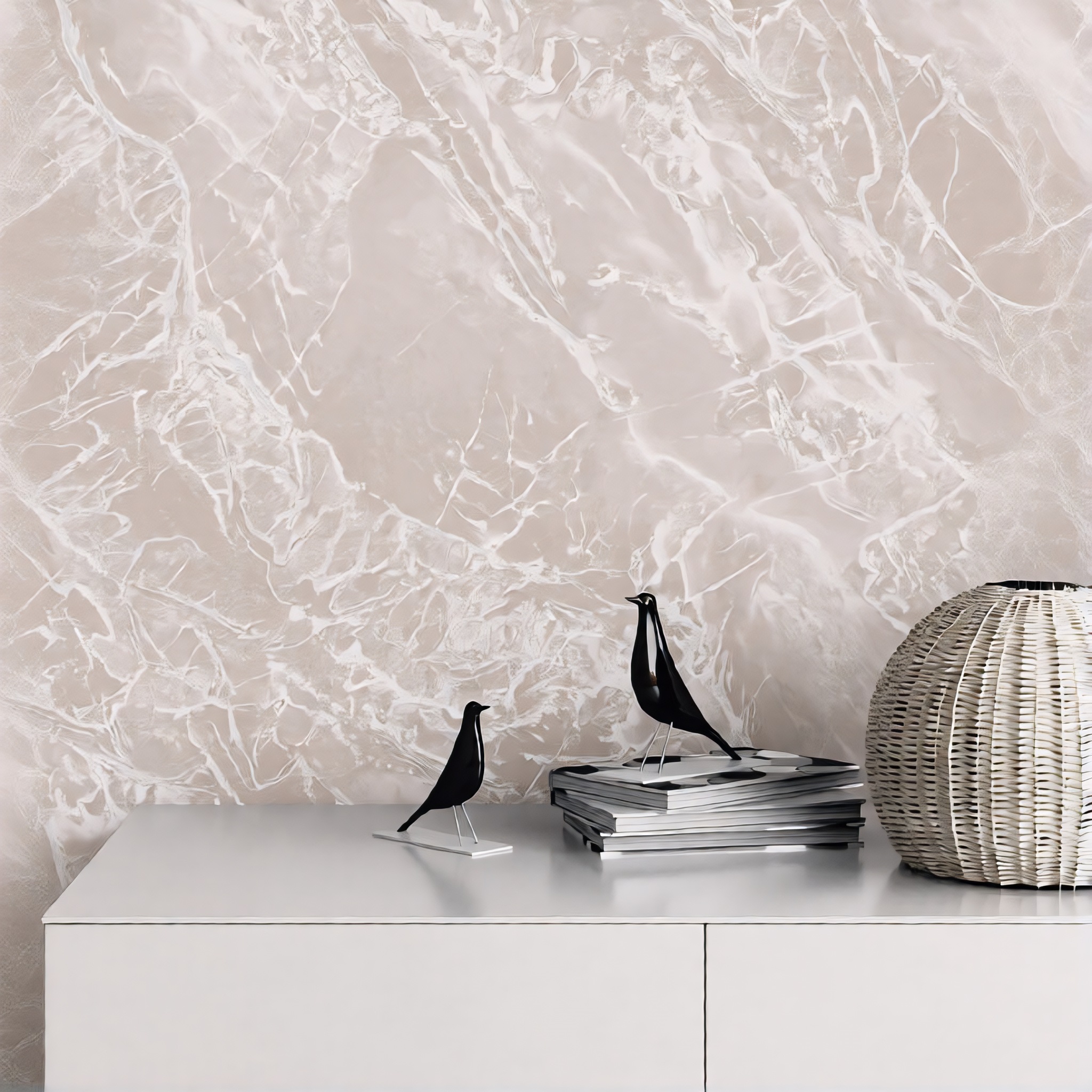 Обои Erismann Континент 61000-04 бежевые мрамор 1,06х10 м