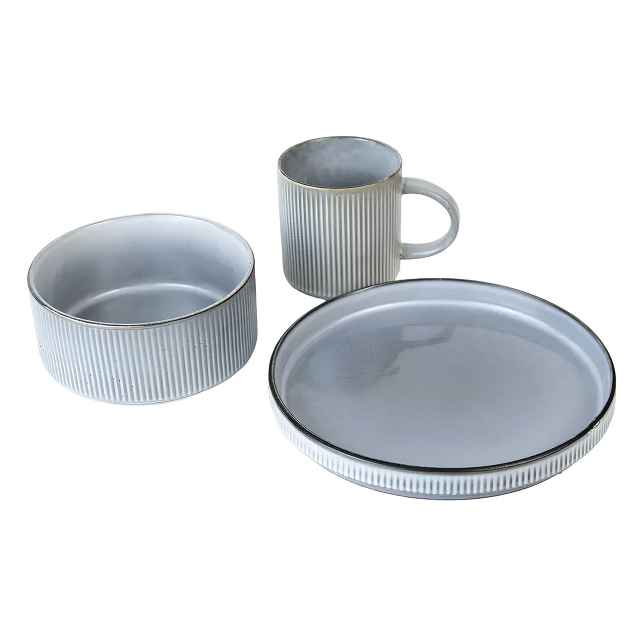 Набор столовый Fiona Milda на 4 персоны 16 предметов керамика