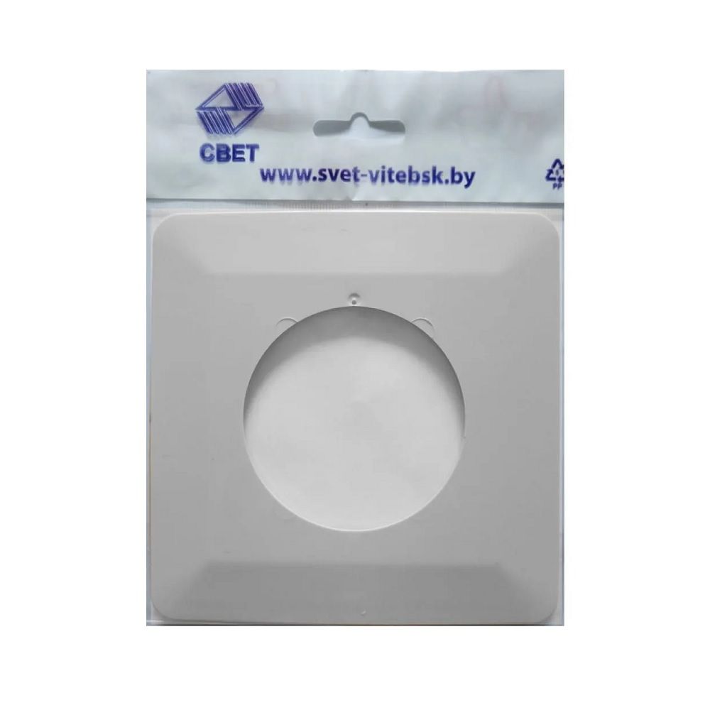 Рамка для защиты обоев под выключатель/розетку 1-местная белая накладка 132х132 мм