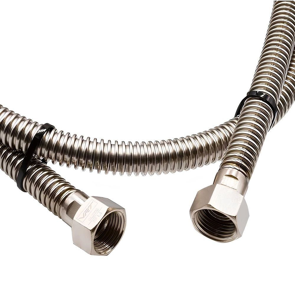 Подводка для газа сильфонная 1/2" 1,5 м ВР/ВР VRT-151500