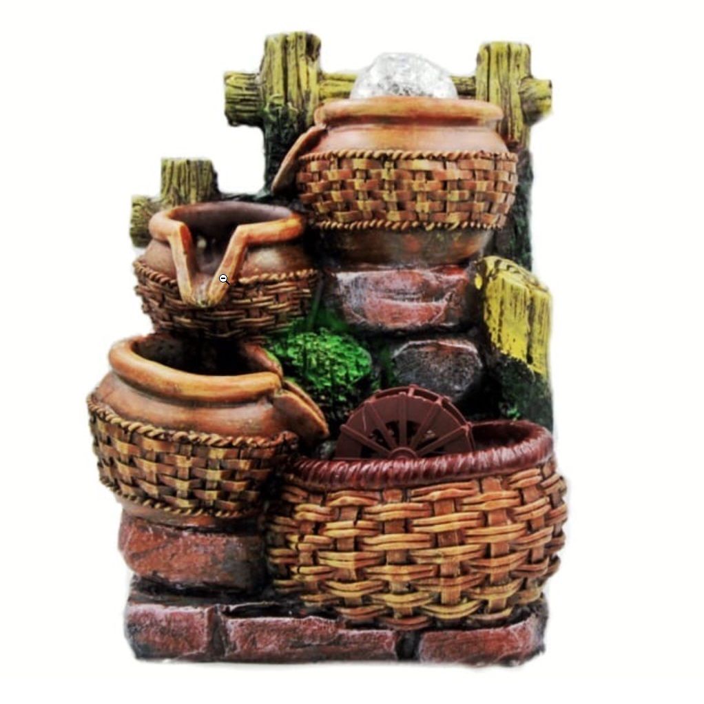 Фонтан декоративный 25х21х13 см с шаром 2024-7001