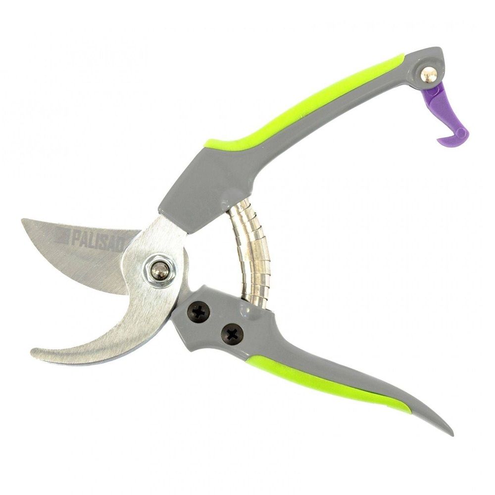 Секатор прямого реза 180 мм металлические обрезиненные рукоятки Palisad