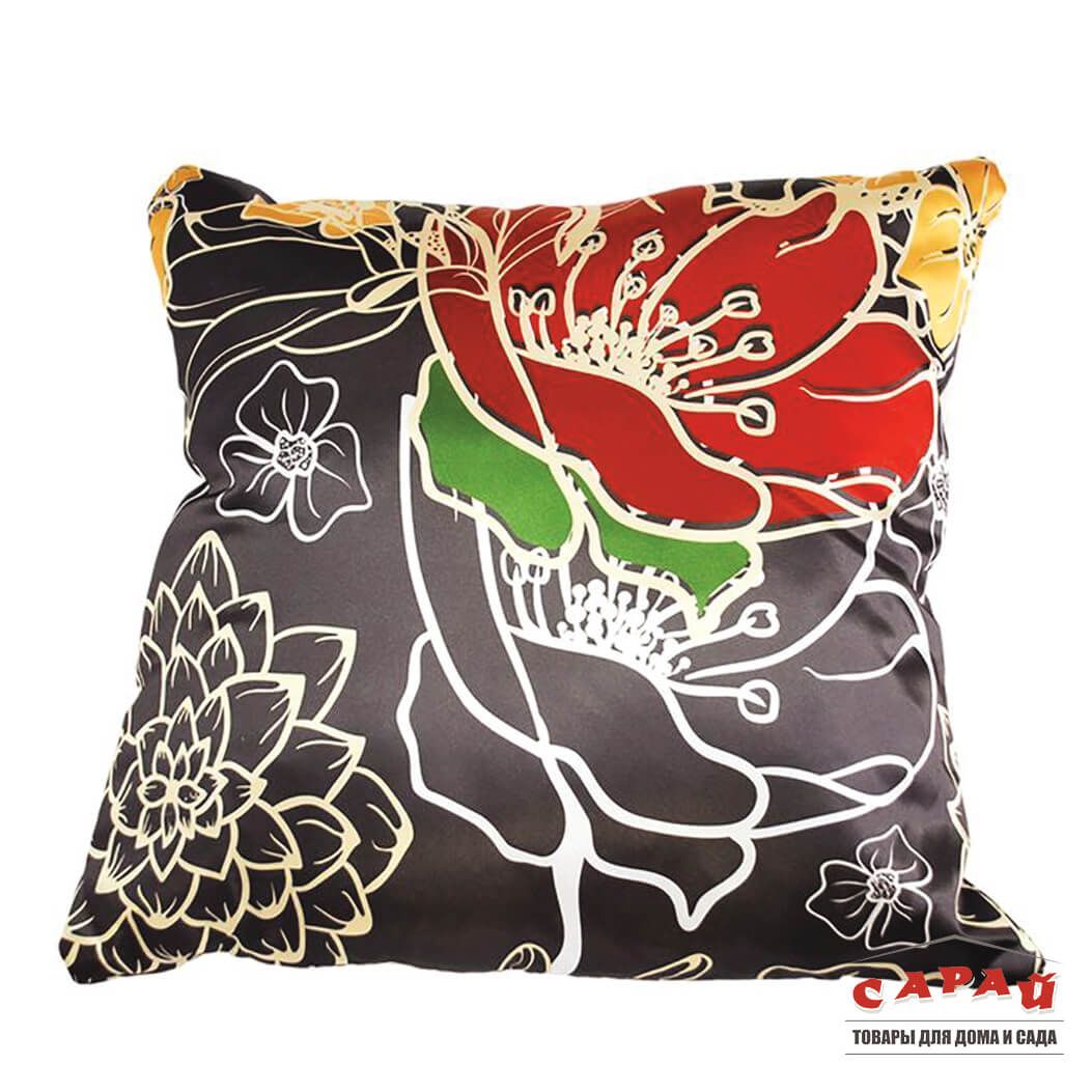 Подушка интерьерная атлас большая в ассортименте