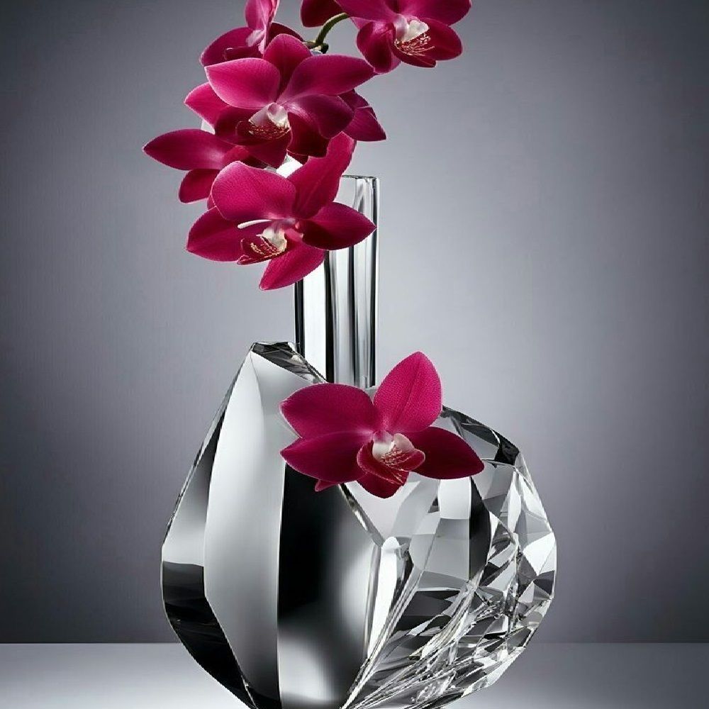 Картина интерьерная со смолой Орхидеи в вазе 40х50 см 2025-0242-1