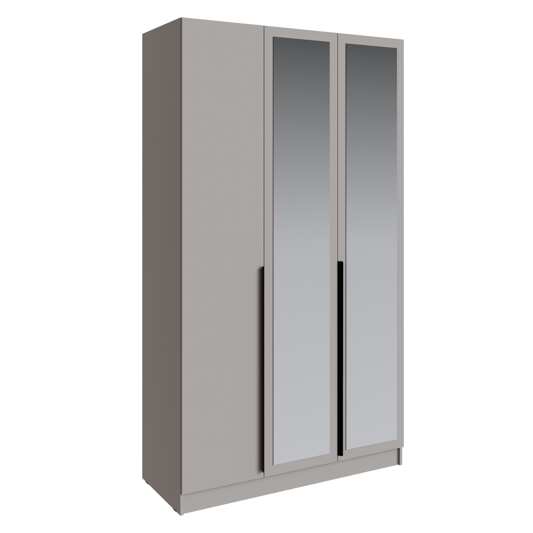 Шкаф трехдверный с зеркалом Мадрид 1200х2300х520 мм Кашемир