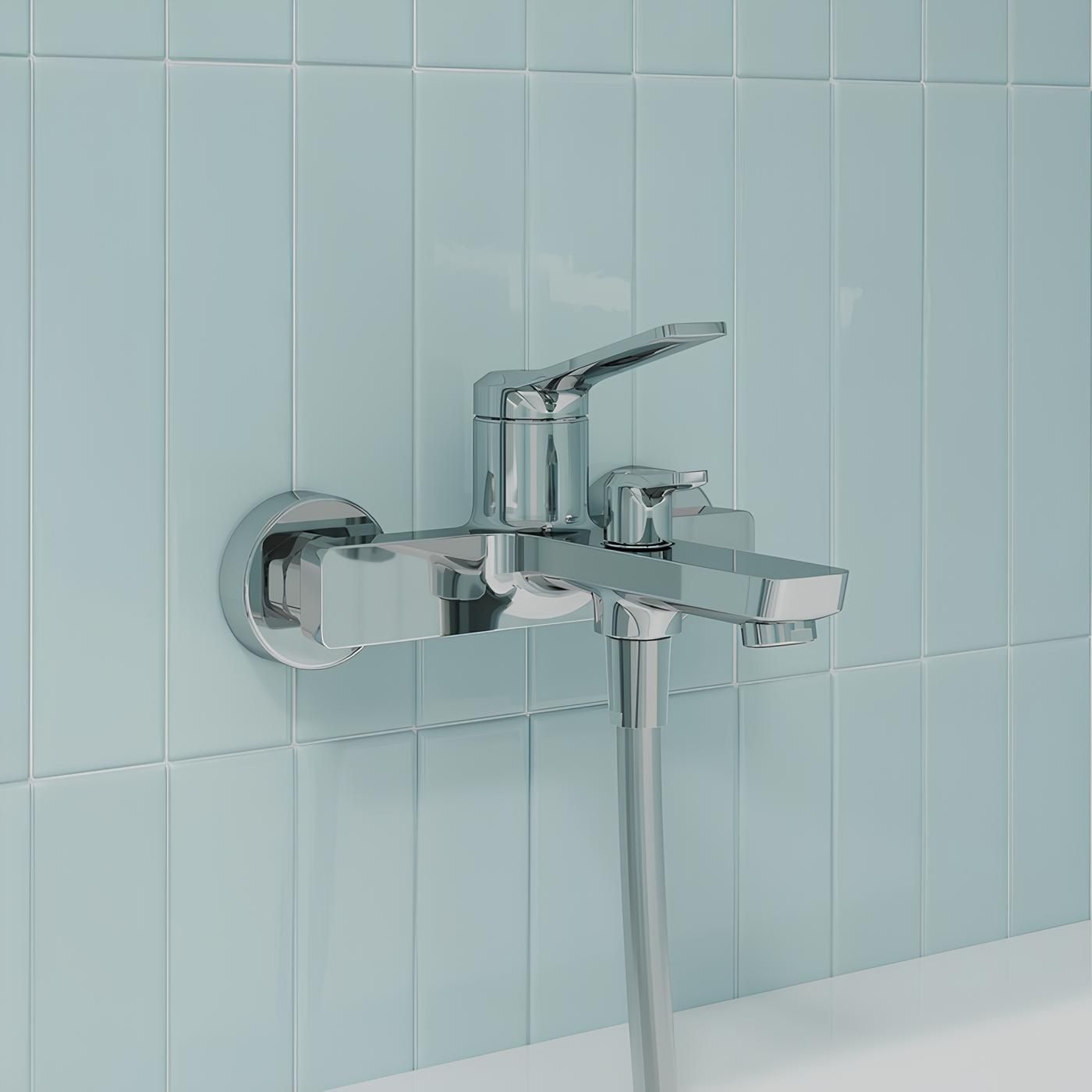 Смеситель для ванны Iddis Parker PARSB02i02WA однорычажный короткий излив