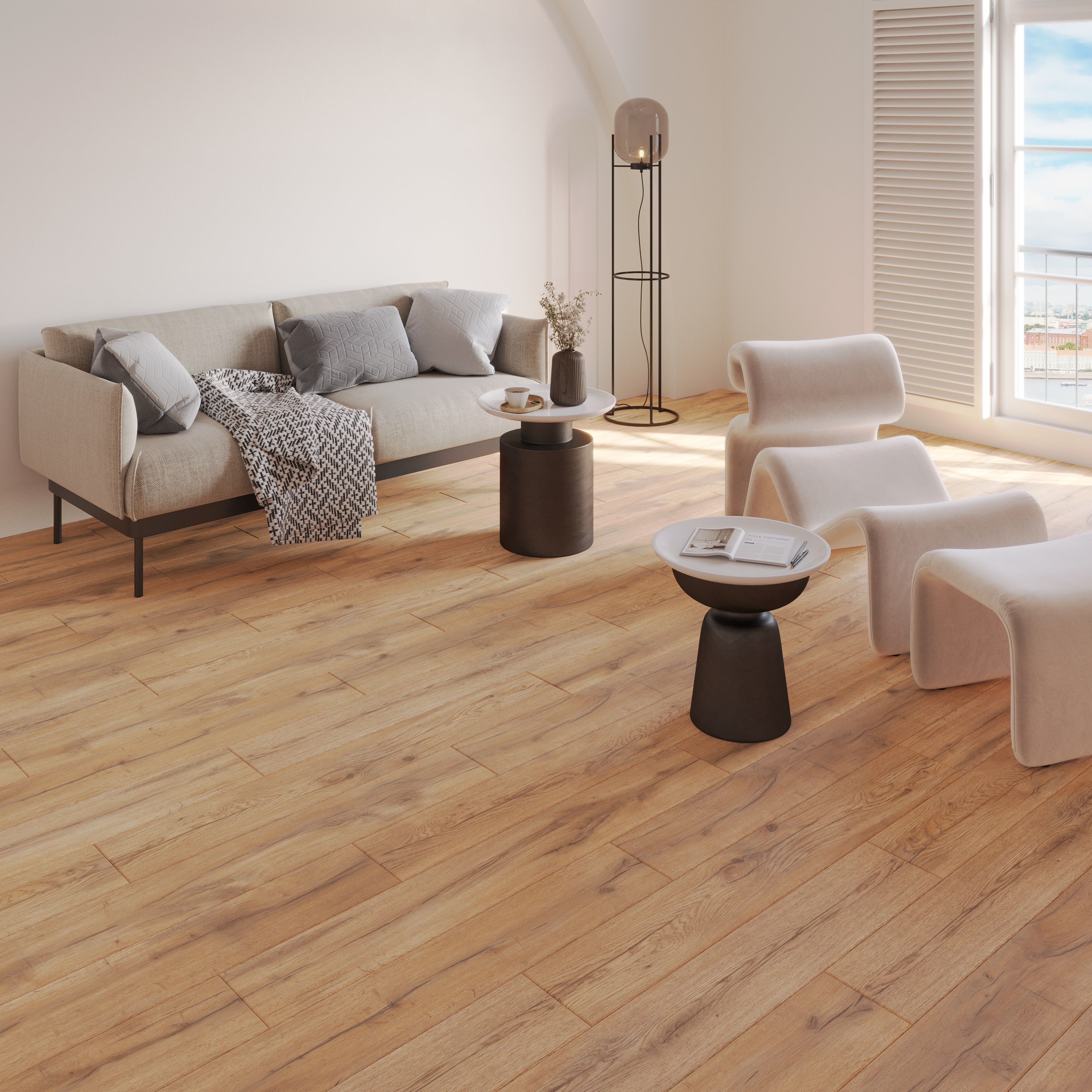 Ламинат 33 класс Egger Classic Дуб Карнбург Clic it WV4 1292х193х8 мм 1,993 м2