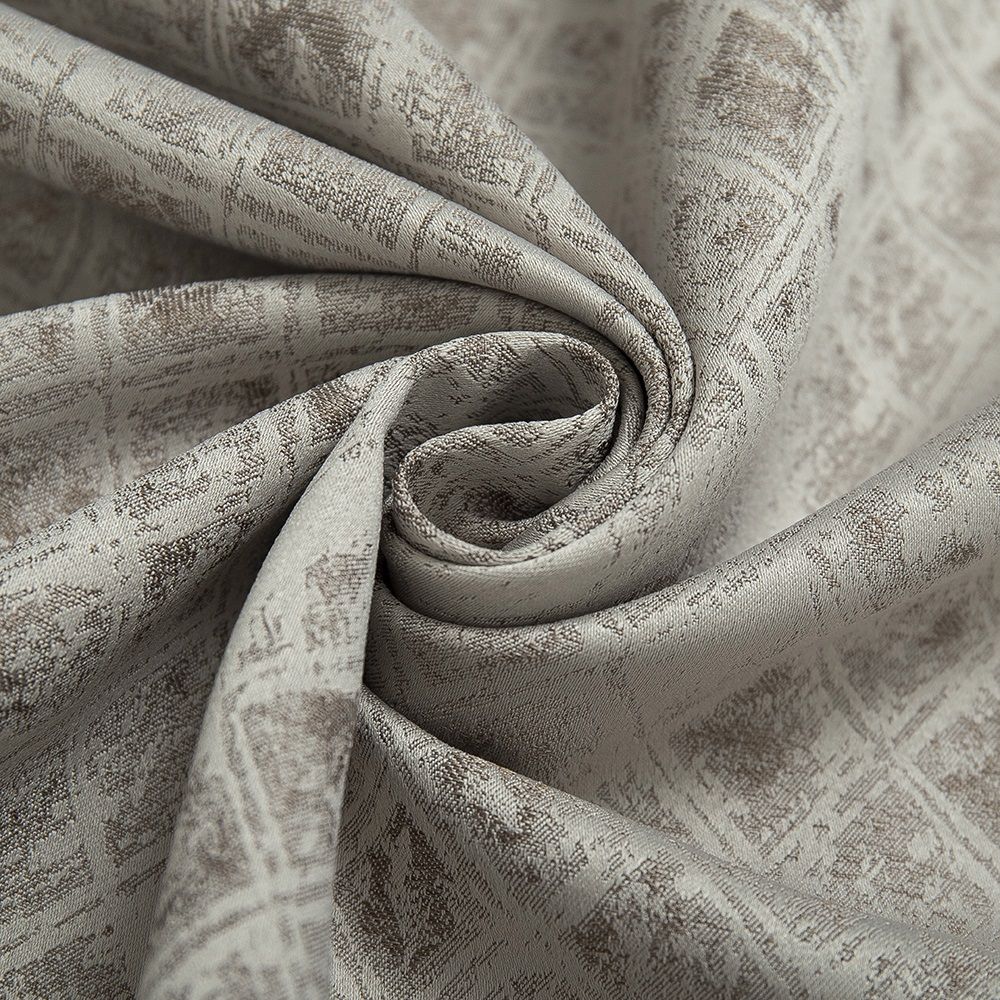 Ткань для штор Портьера жаккард TC SOFT2223-019/150 PJac NC коричневый