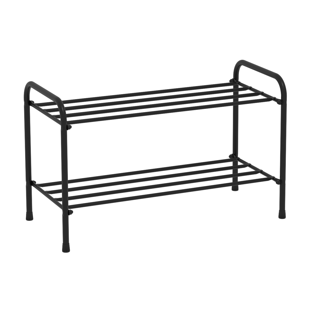 Полка для обуви Альфа 22 650х400х300 мм металл Черный