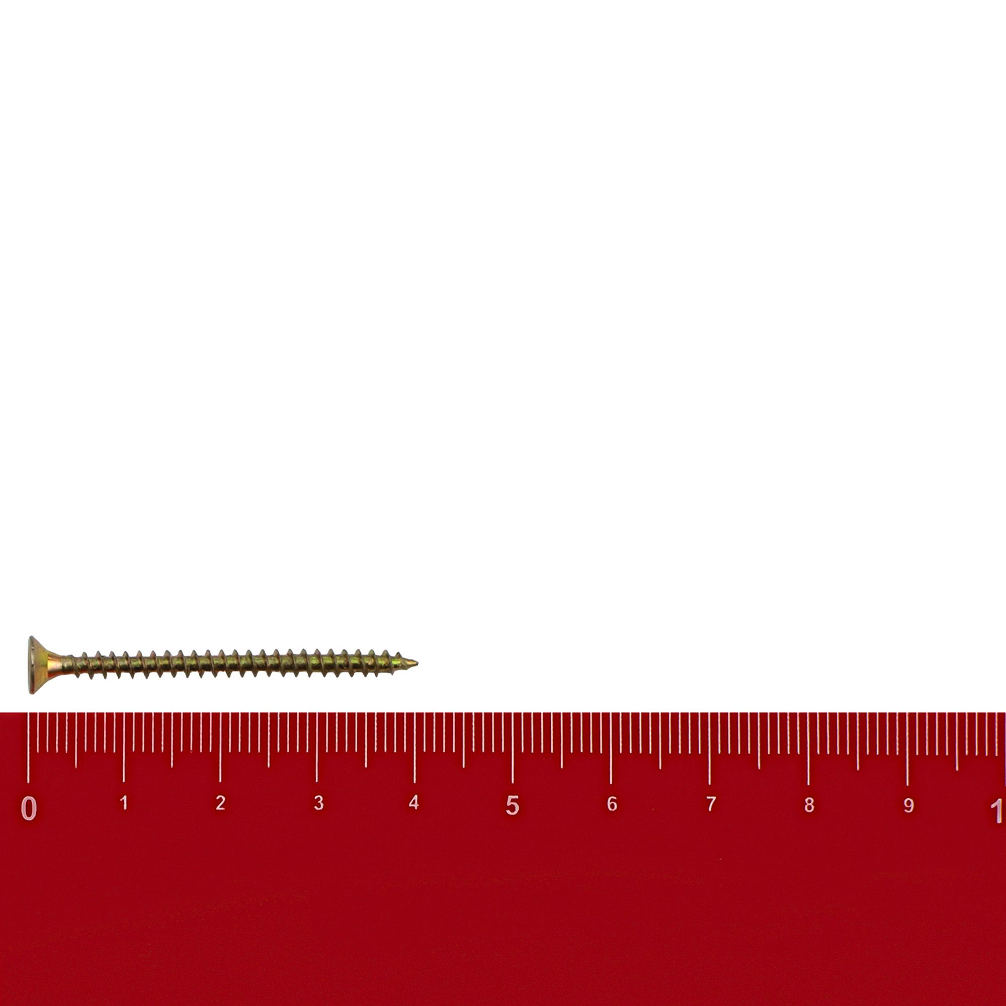 Шуруп 3,5х40 мм желтый цинк вес