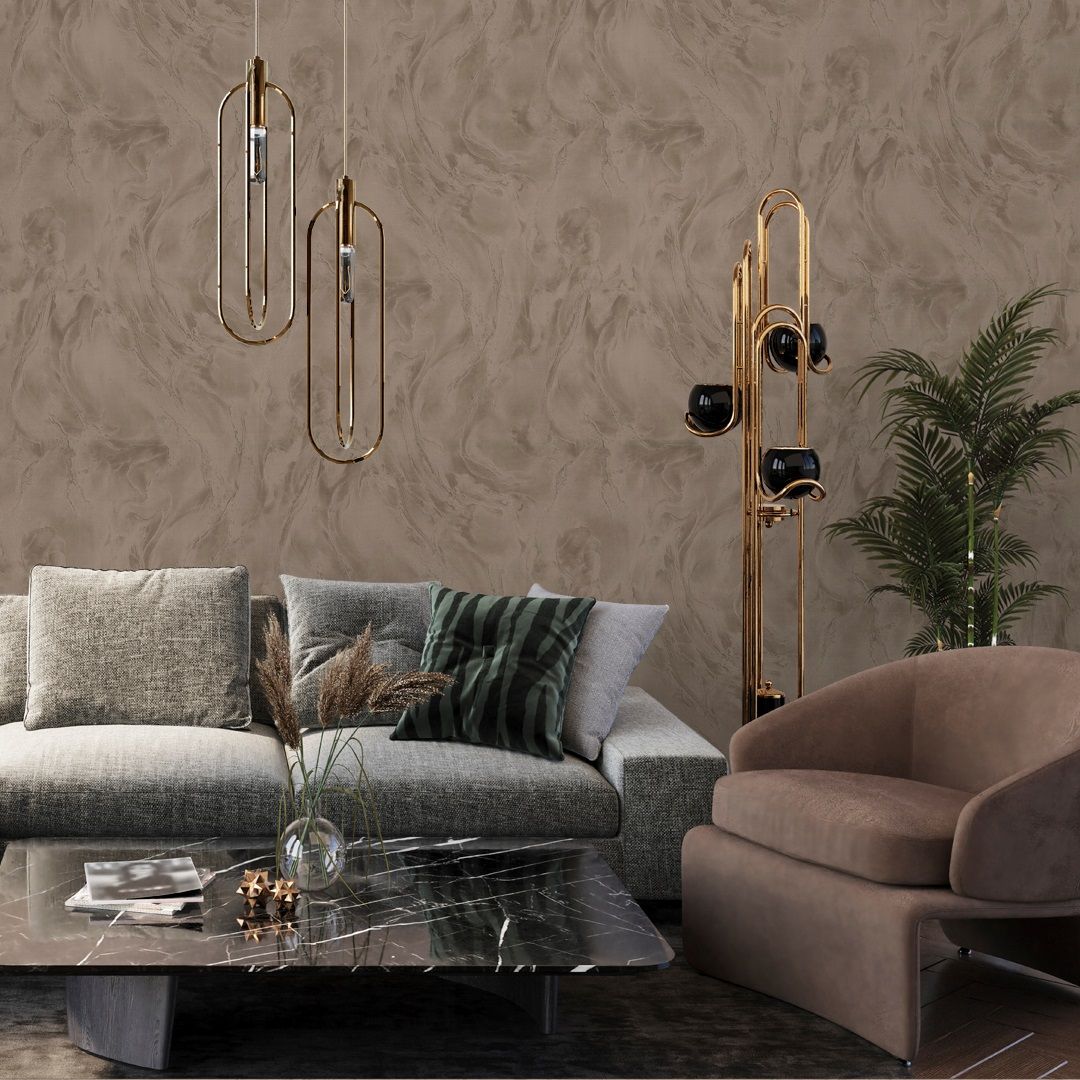 Обои Артекс Элиза 11268-05 коричневые мрамор 1,06х10,05 м